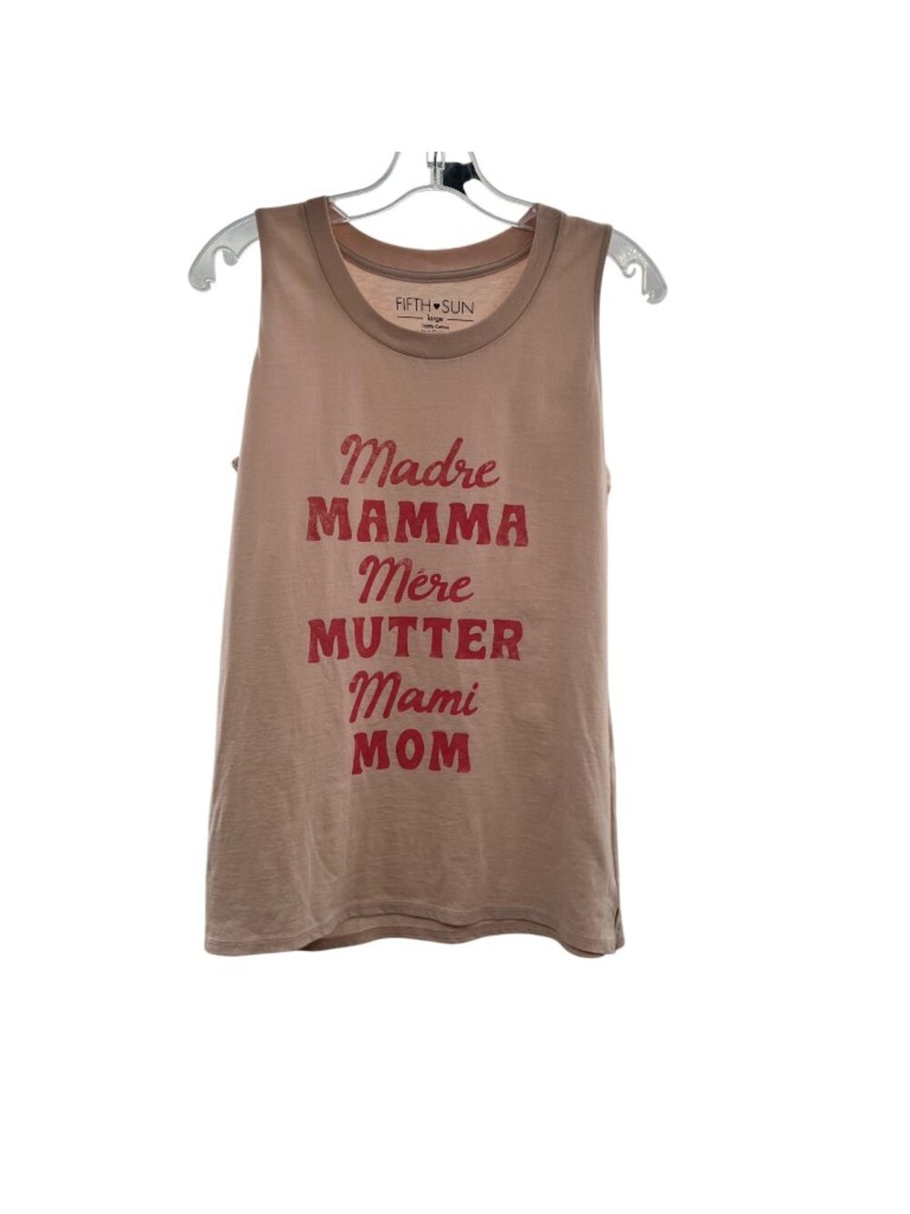 Fifth Sun Women's MOM Tank Top Multicolor Size Large